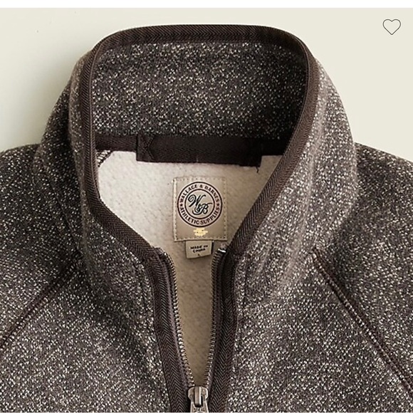 J.CREW Wallace & Barnes Men’s Full Zip Fleece Jacket - Small - NWT - Picture 3 of 13